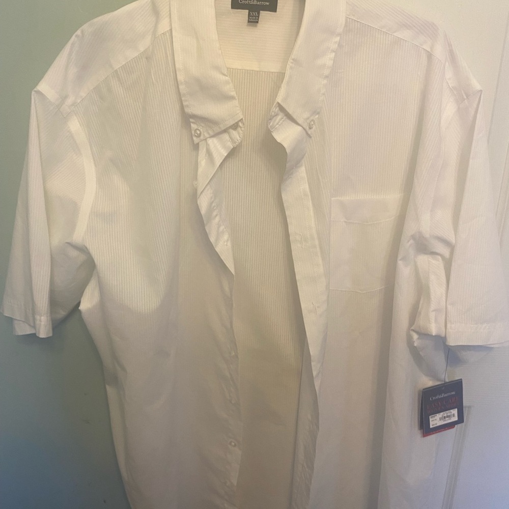 Men’s new button down shirt Croft&Barrow with tag Short sleeve